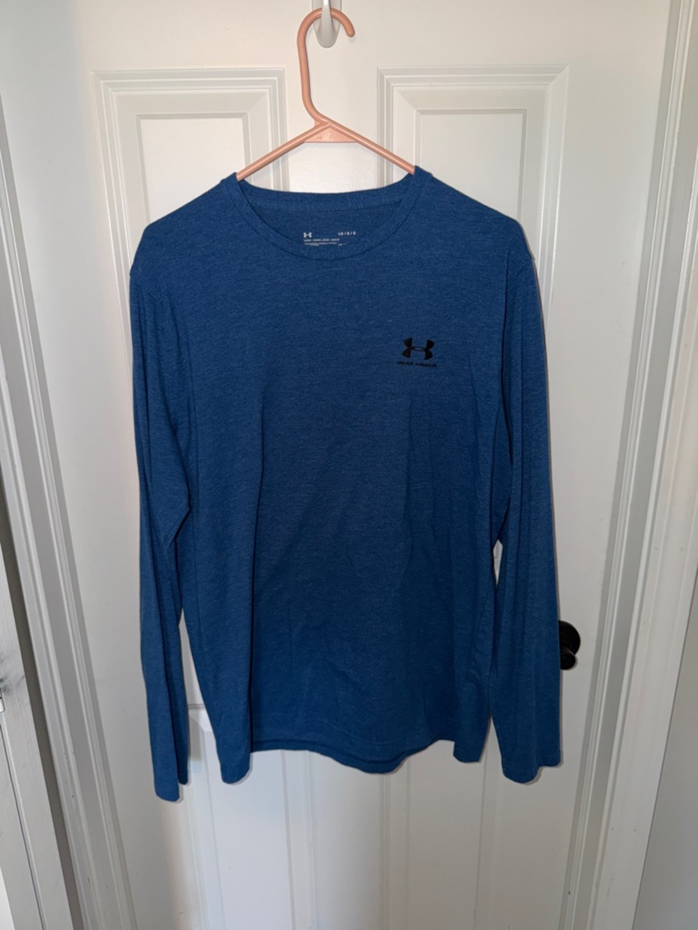 Under Armour Long Sleeve Performance Tee in Heather Blue